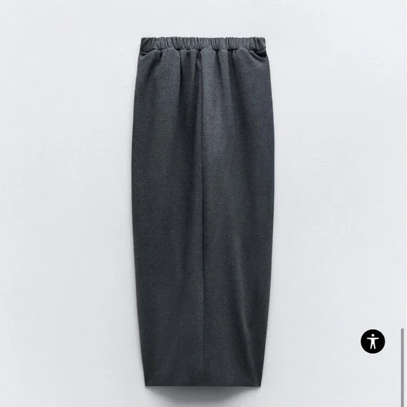 Zara Ruched Strapless Dress Grey NWT - Picture 5 of 9